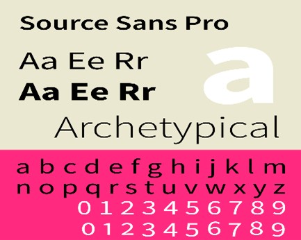 Source Sans Pro Font Preview